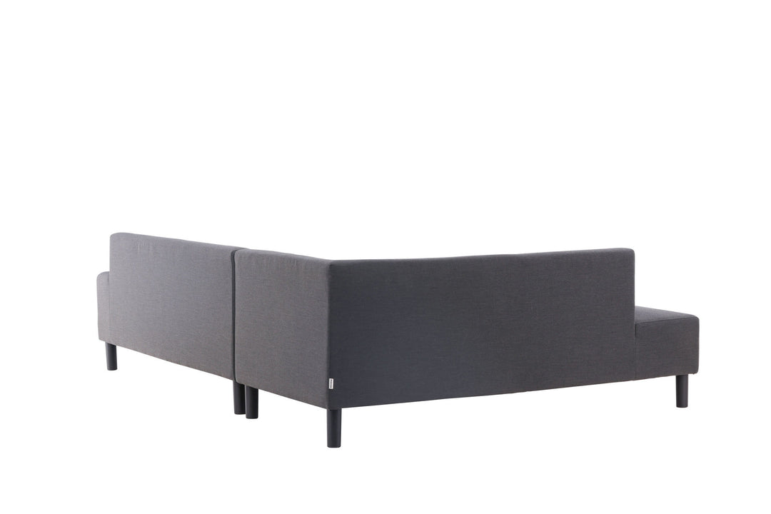 Venture Home Mecka Corner Sofa set with table / Dark Grey