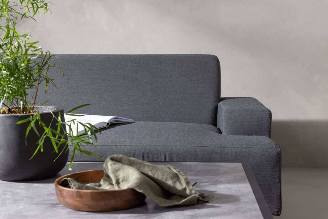 Venture Home Mecka Corner Sofa set with table / Dark Grey