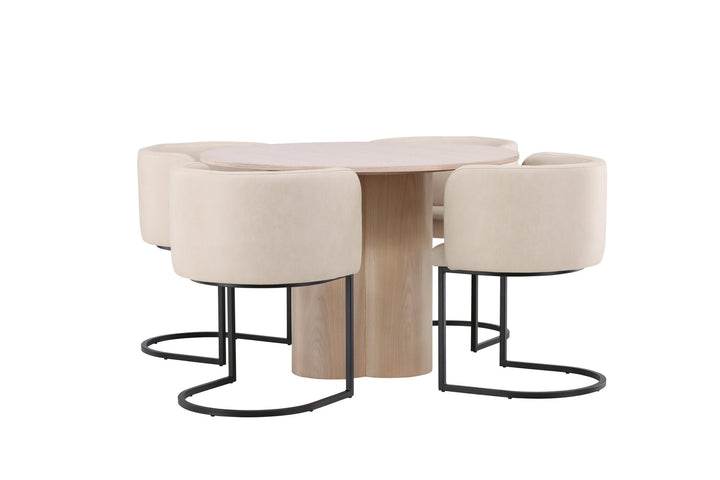 Venture Home OliviaDiningTable-WhiteWashVeneer+SimrishmanDiningChair-Black/BeigeTC-fabric_4