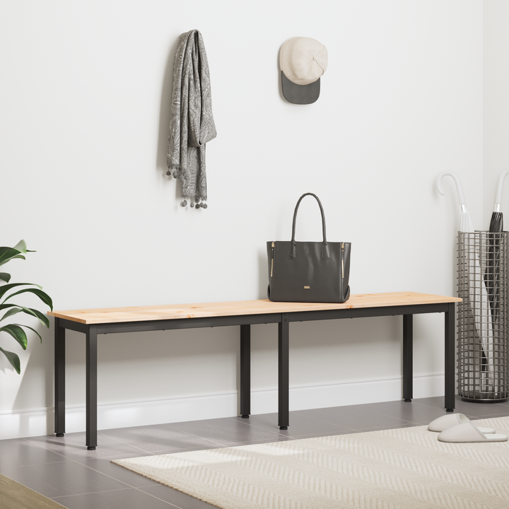bænk Naturfarvet 160 x 35 x 45 cm Massiv fyrretræ