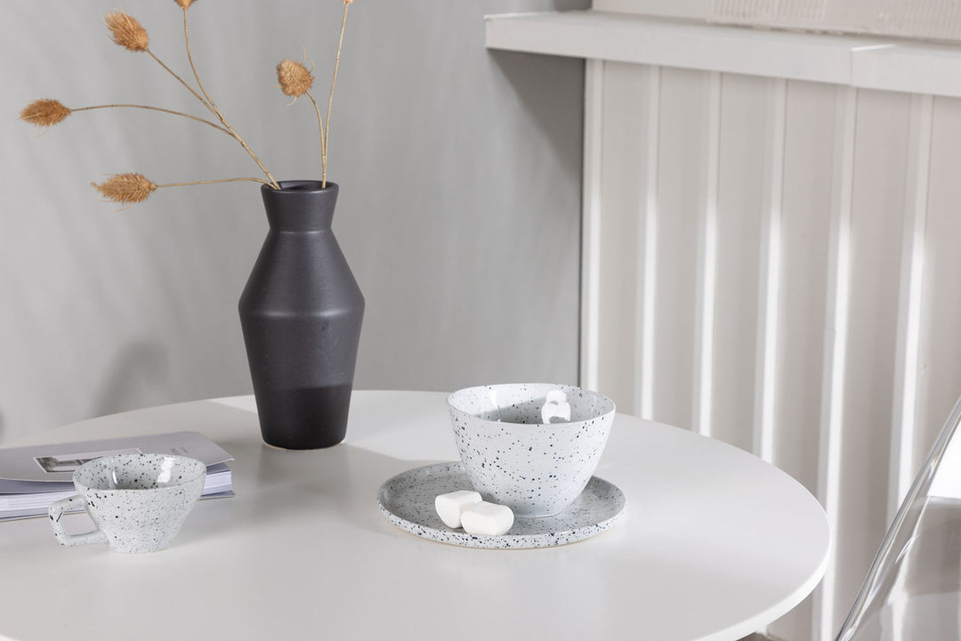 Venture Home Danburi Dining Table - Woodlook / Woodlook MDF +Edvin Dining Chair - Nature / PET (seat cushion white) PET surface,seat with usual sponge _2