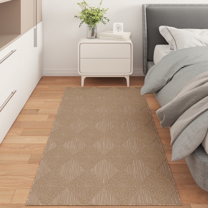 Områdetæpper Rektangulær AGIRA Naturfarvet 200 x 80 cm