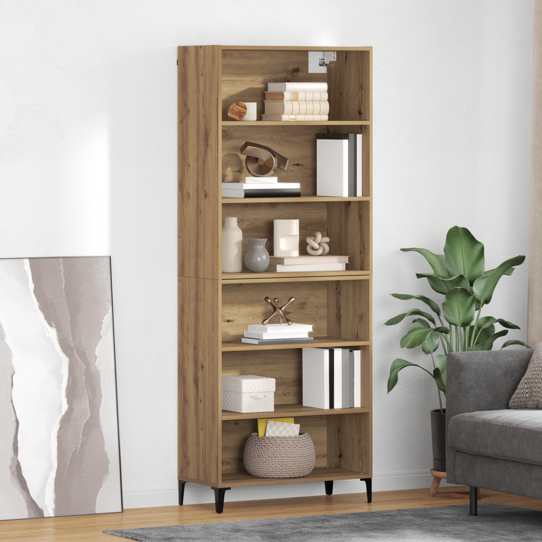 Highboard Artisan Egetræ 69,5 x 34 x 180 cm Konstrueret træ