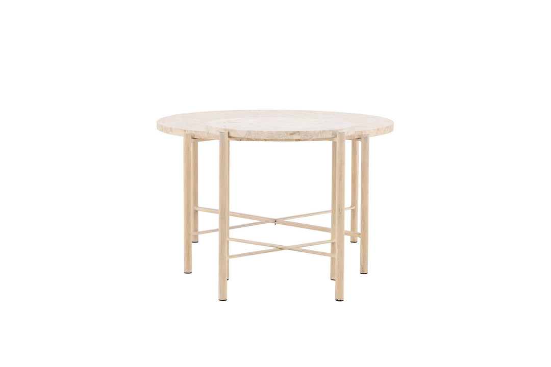Vind Sandhamn Sofa Table ⌀70 + Sandhamn Sofa Table ⌀40  - Mactan / Beige