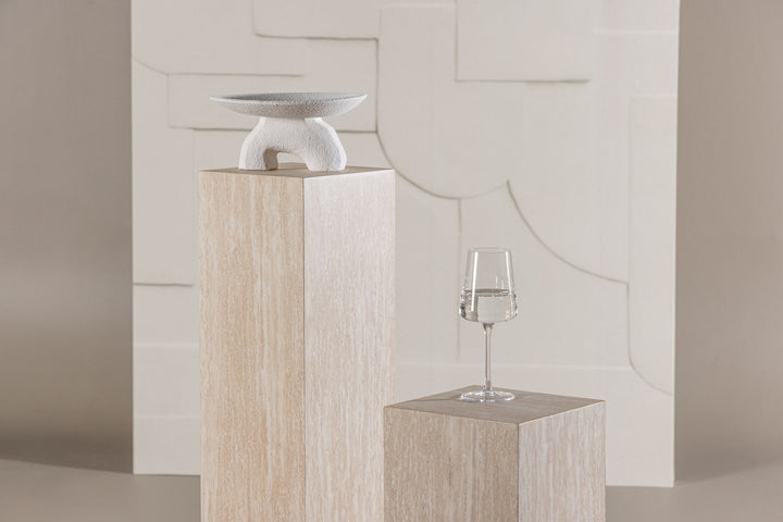 Vind Ramsvik Side table 23x65 + Ramsvik Side table 23x95 - Travertine look