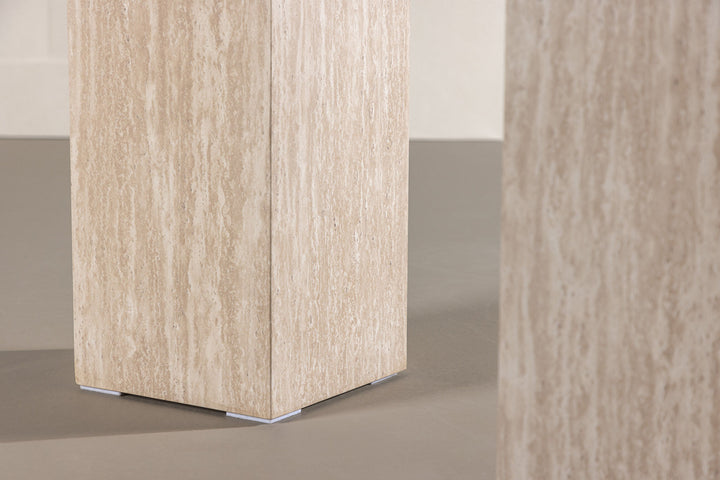 Vind Ramsvik Side table 23x65 + Ramsvik Side table 23x95 - Travertine look