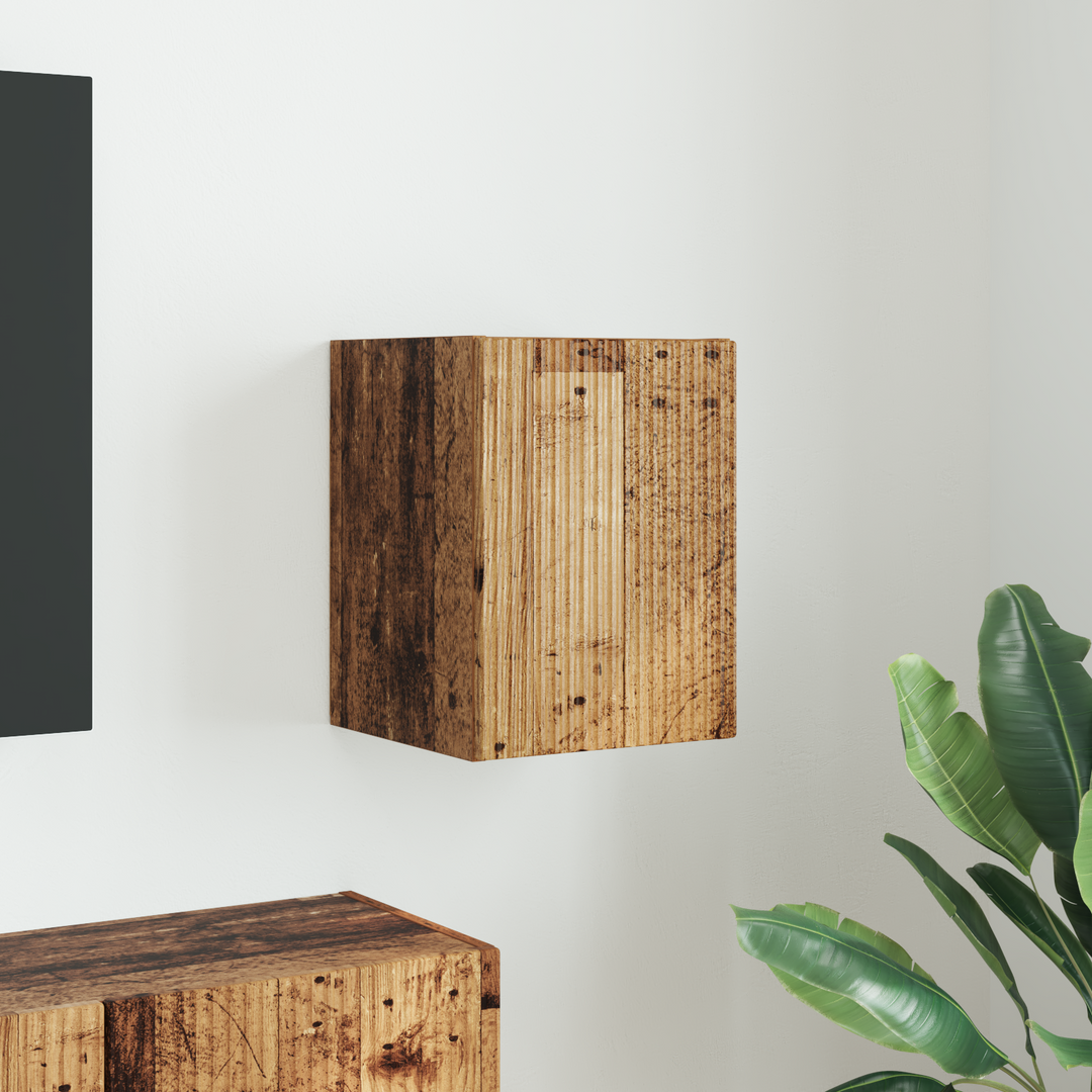 TV vægskab Gammelt træ 30 x 31 x 40 cm Konstrueret træ