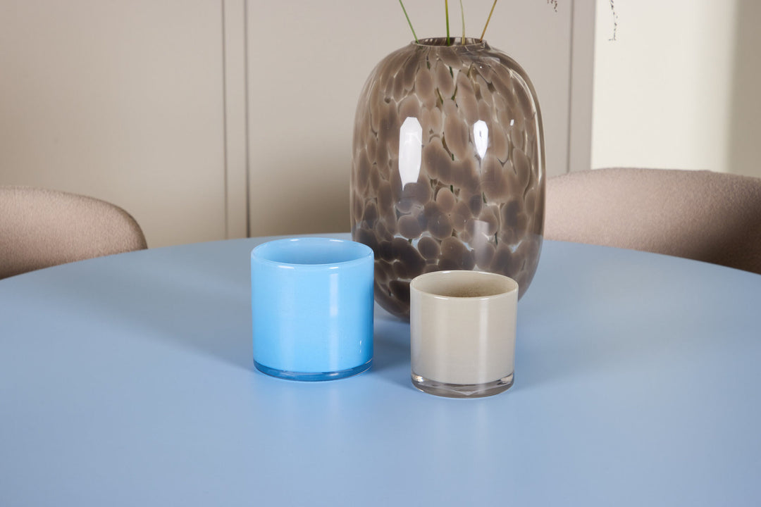 Venture Home Bootcut Table - Baby Blue with 4 Astoria Chair - Beige