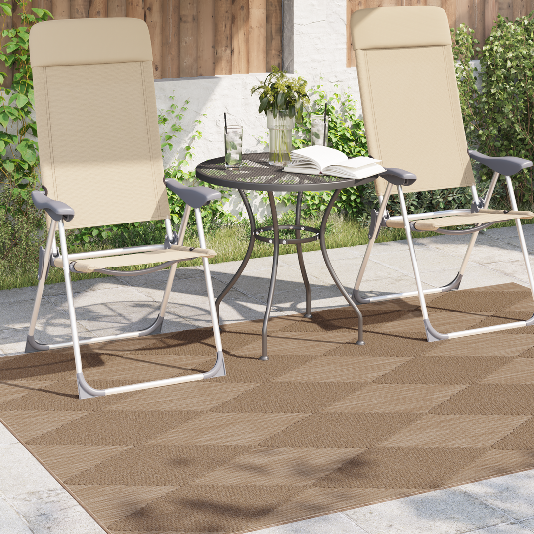 Områdetæpper AGIRA Naturfarvet 170 x 120 cm Polyester