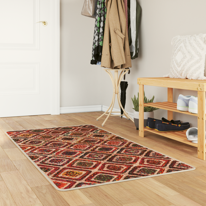 Tæppe Runner MARSA Flerfarvet 100 x 150 cm Polyester og PVC