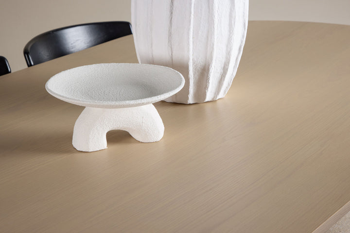 Venture Home Tyresö Table 100x220 cm - Whitewash with Ven Chair  - Black
