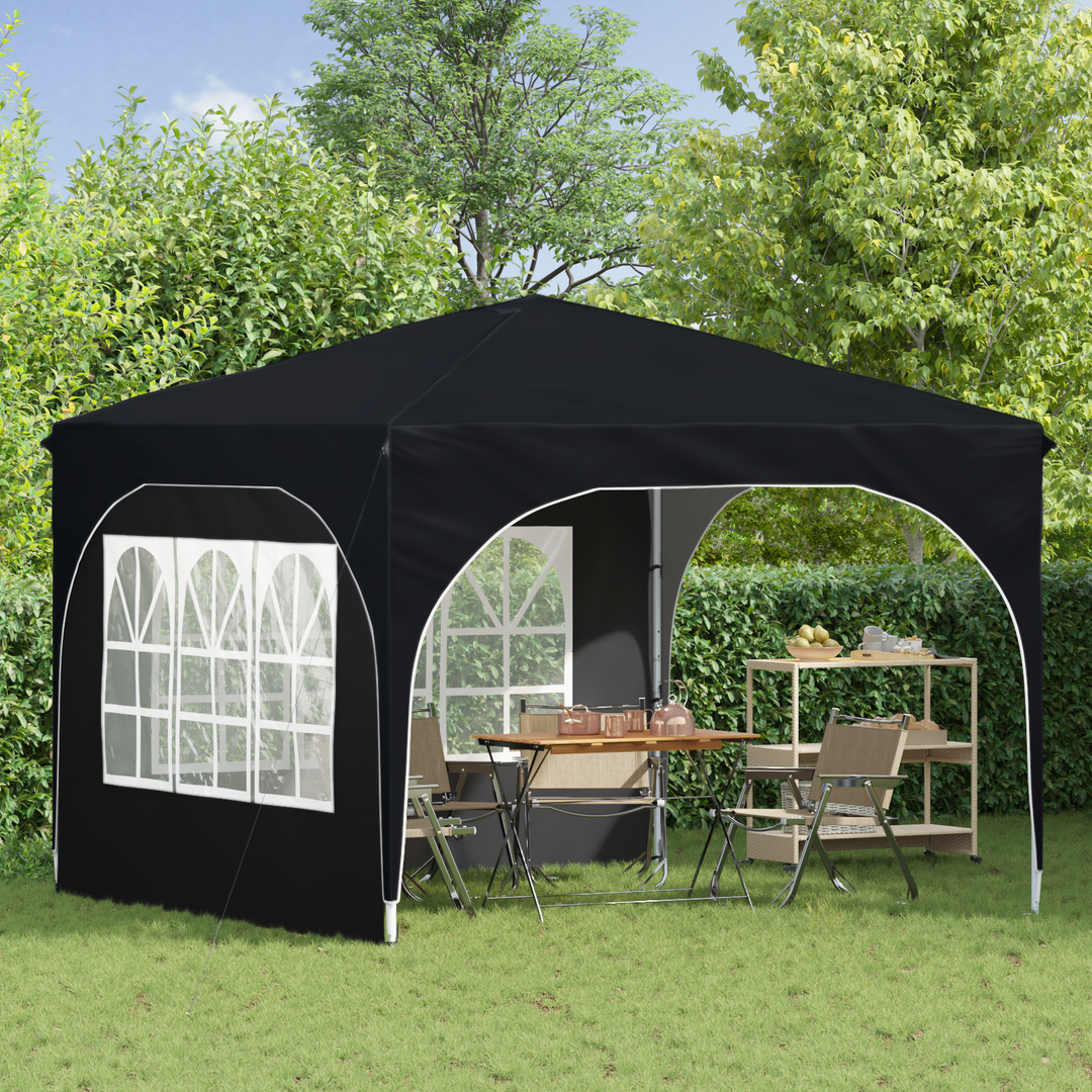 Pop-up Festtelt 290 x 290 x 245 cm Antracit