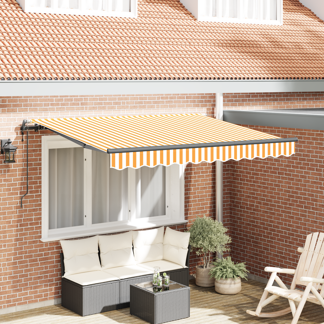 Utrækkelig Markise Gul 250 x 200 cm Stof