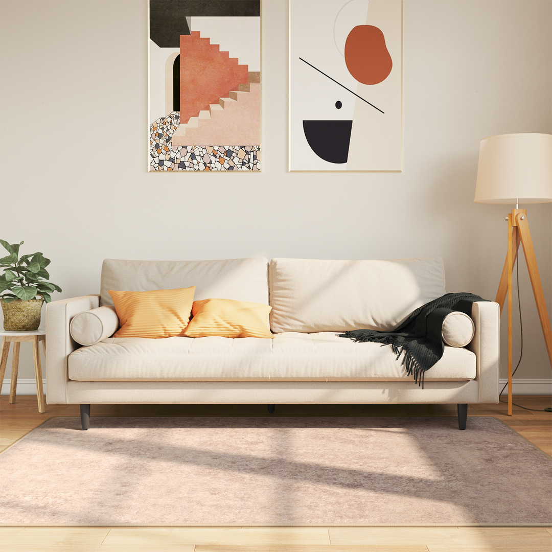 Tæppe Runner MARSA Sandfarvet 120 x 170 cm Polyester og PVC