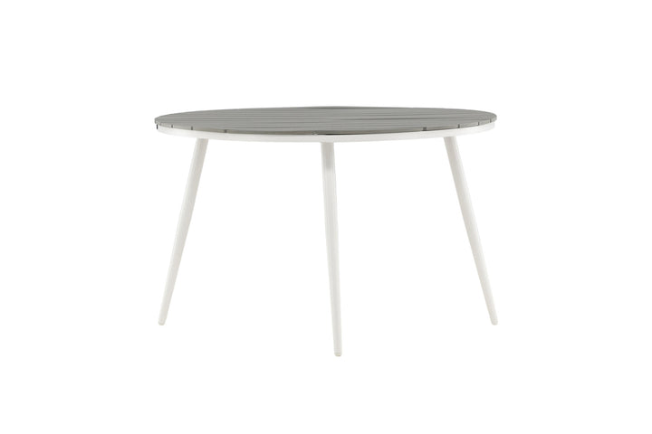 Venture Home Break - Dining Table Round- White / Grey - Alu / Aintwood - 120ø