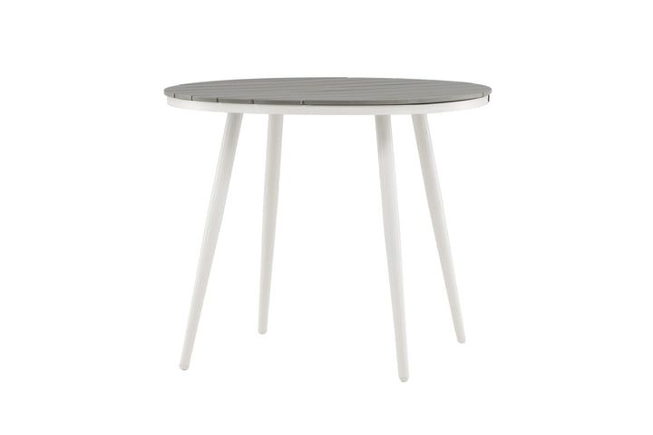 Venture Home Break - Dining Table Round- White / Grey - Alu / Aintwood - 90ø