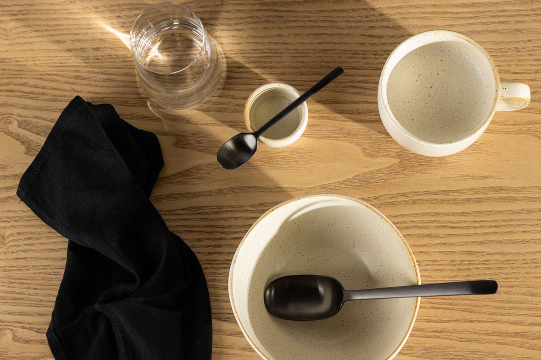 Venture Home Active Egg Cup 2-pack - Beige/Black Dots - 5*3Hcm