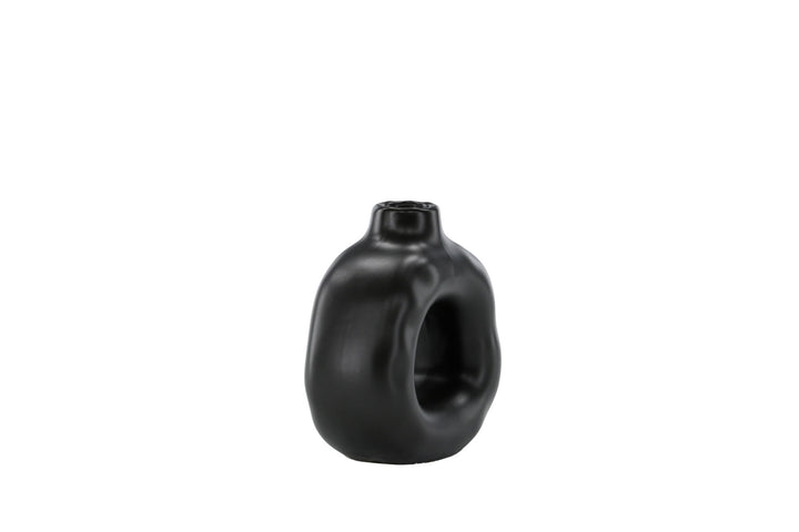 Venture Home Judi Candlestick - Matte black - 13*6*13Hcm