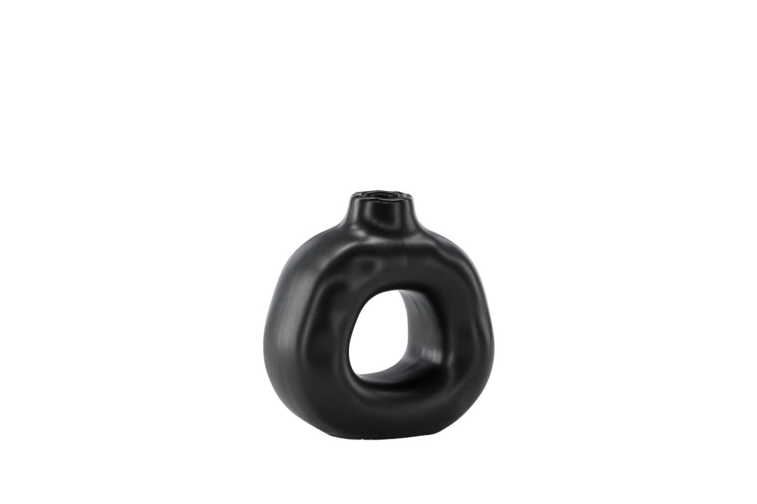 Venture Home Judi Candlestick - Matte black - 13*6*13Hcm