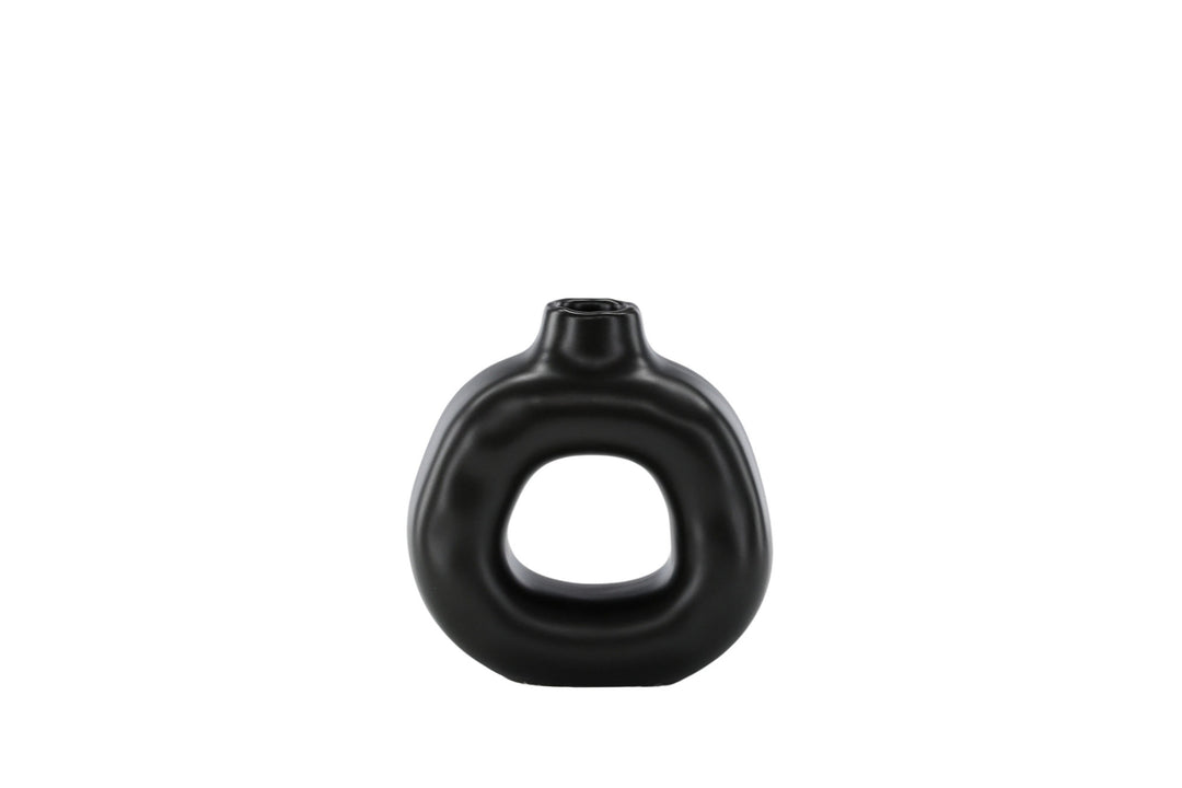 Venture Home Judi Candlestick - Matte black - 13*6*13Hcm