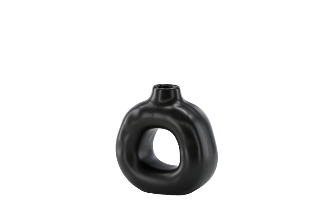 Venture Home Judi Candlestick - Matte black - 13*6*13Hcm
