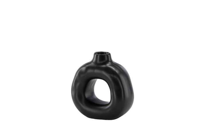 Venture Home Judi Candlestick - Matte black - 13*6*13Hcm