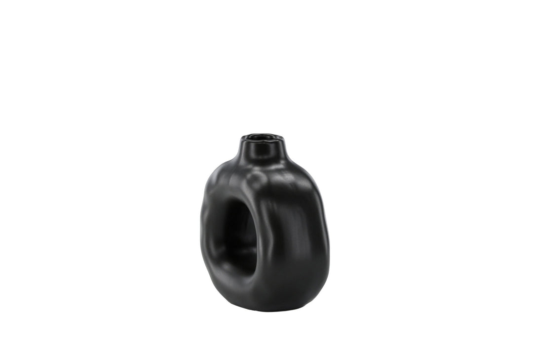 Venture Home Judi Candlestick - Matte black - 13*6*13Hcm