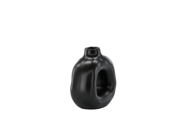 Venture Home Judi Candlestick - Matte black - 13*6*13Hcm