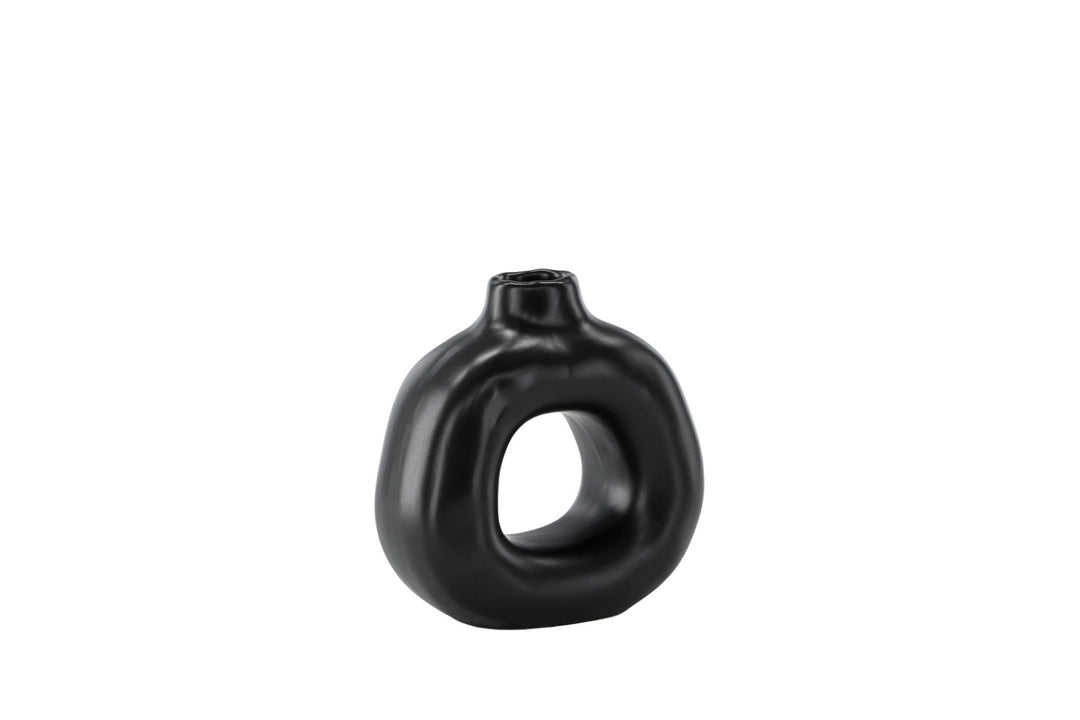 Venture Home Judi Candlestick - Matte black - 13*6*13Hcm