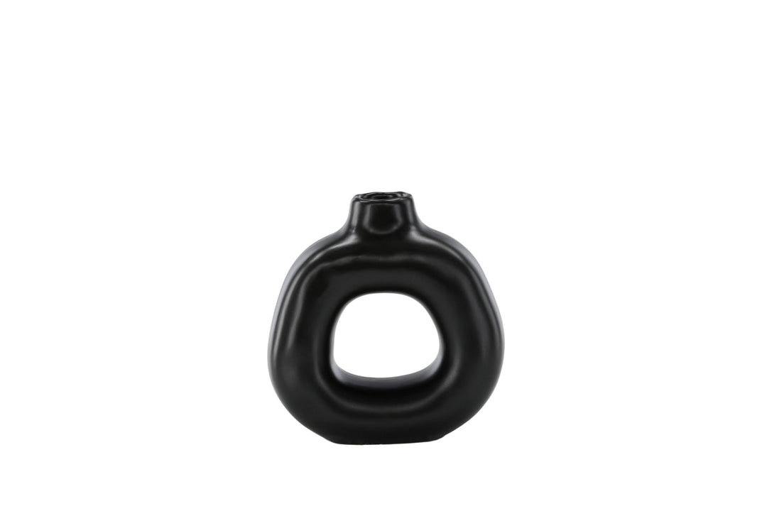 Venture Home Judi Candlestick - Matte black - 13*6*13Hcm