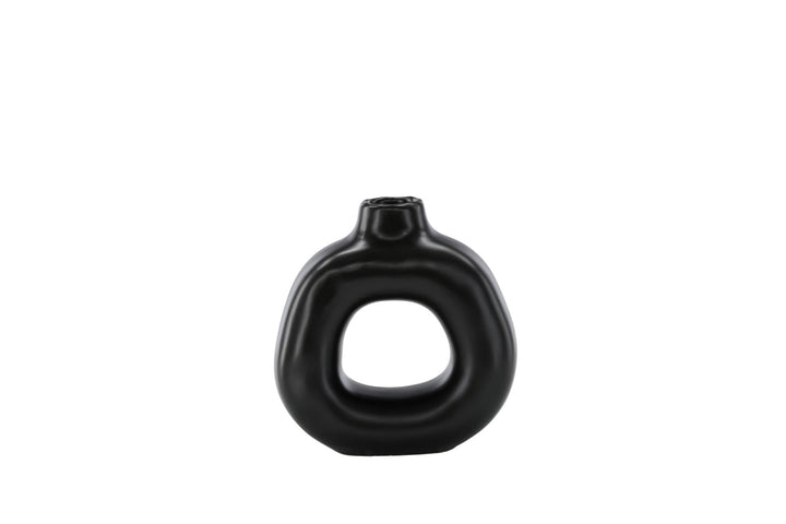 Venture Home Judi Candlestick - Matte black - 13*6*13Hcm
