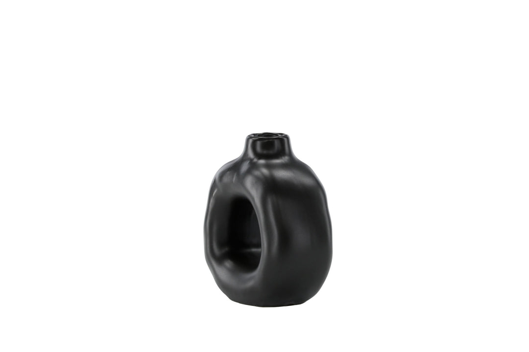 Venture Home Judi Candlestick - Matte black - 13*6*13Hcm