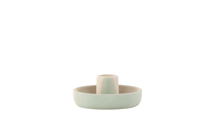 Venture Home Otis Candlestick - Mixed Colors (Beige/Green/Grey) - W11*H5cm
