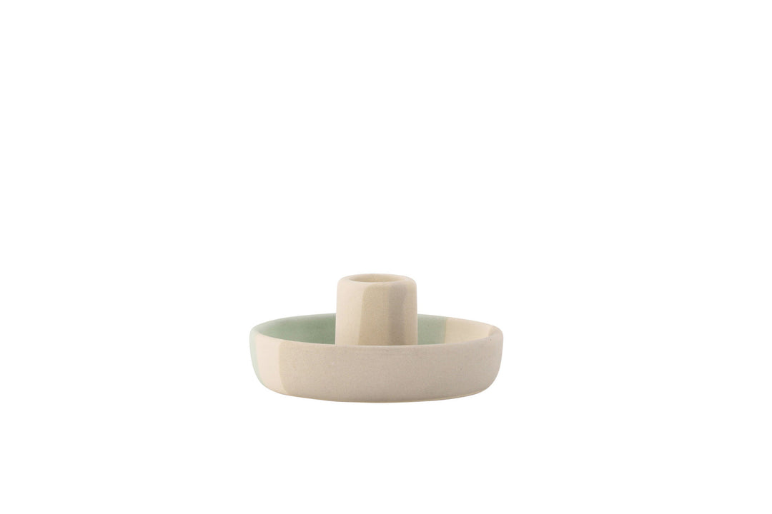 Venture Home Otis Candlestick - Mixed Colors (Beige/Green/Grey) - W11*H5cm
