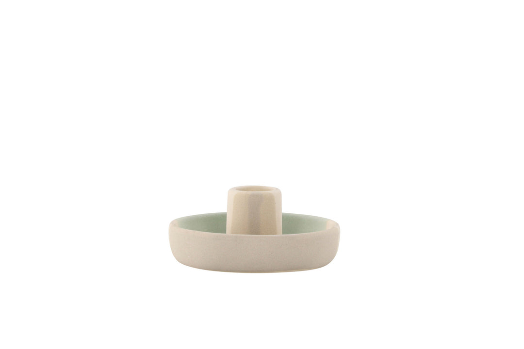Venture Home Otis Candlestick - Mixed Colors (Beige/Green/Grey) - W11*H5cm