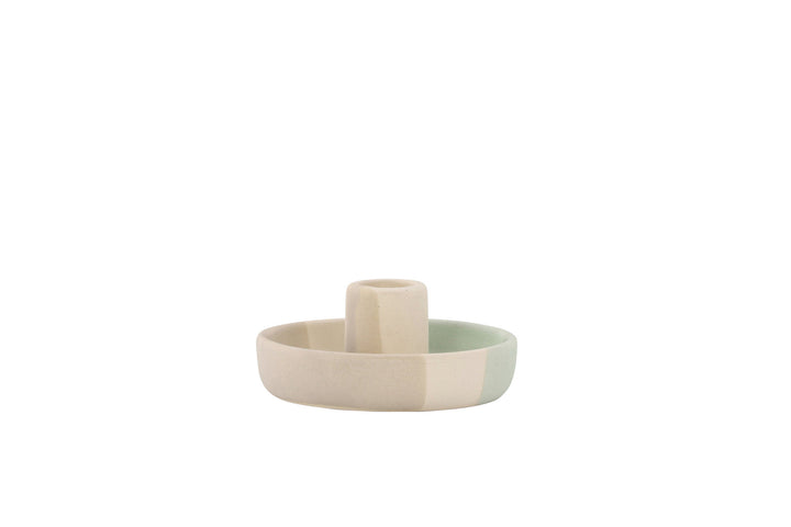 Venture Home Otis Candlestick - Mixed Colors (Beige/Green/Grey) - W11*H5cm