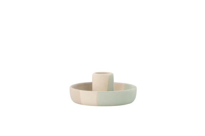 Venture Home Otis Candlestick - Mixed Colors (Beige/Green/Grey) - W11*H5cm
