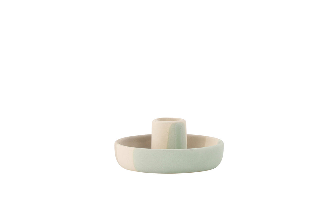 Venture Home Otis Candlestick - Mixed Colors (Beige/Green/Grey) - W11*H5cm