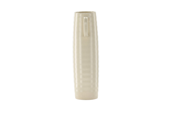 Venture Home Cent Vase - Beige/Black Dots - 19*13*41cm