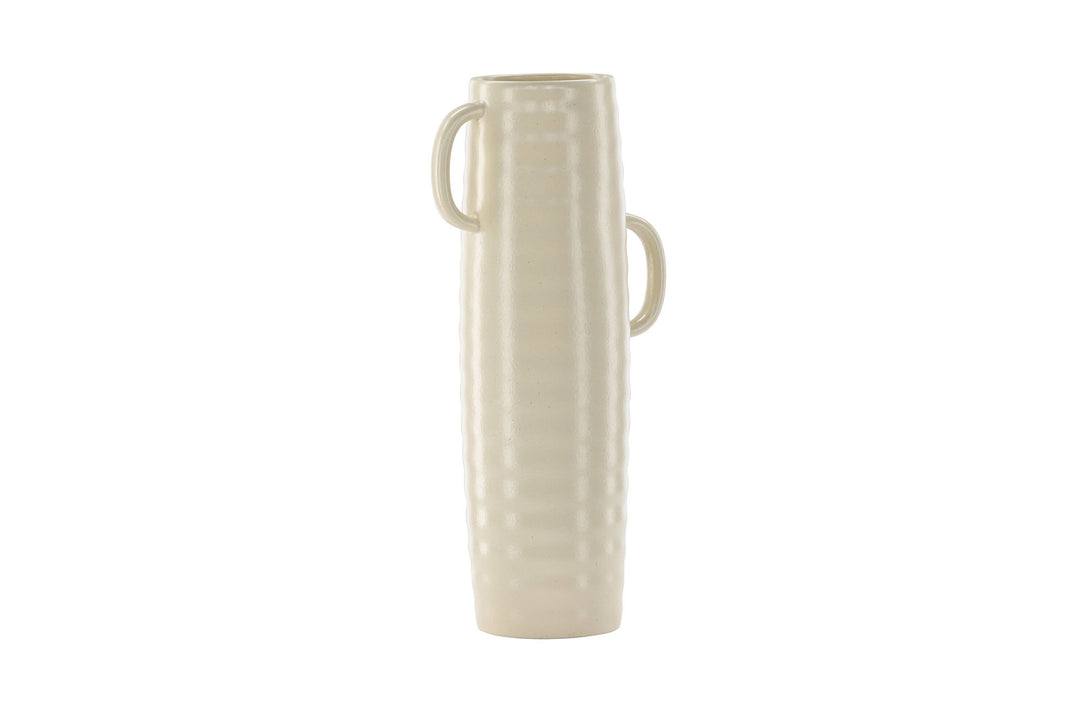 Venture Home Cent Vase - Beige/Black Dots - 19*13*41cm