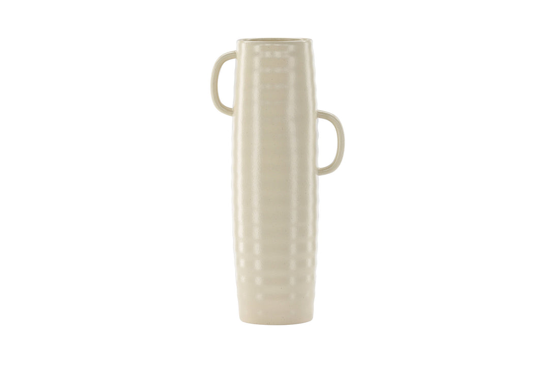 Venture Home Cent Vase - Beige/Black Dots - 19*13*41cm