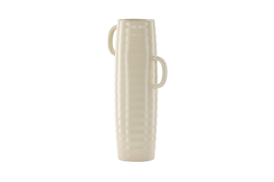 Venture Home Cent Vase - Beige/Black Dots - 19*13*41cm