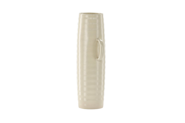 Venture Home Cent Vase - Beige/Black Dots - 19*13*41cm