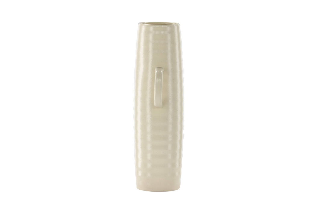 Venture Home Cent Vase - Beige/Black Dots - 19*13*41cm