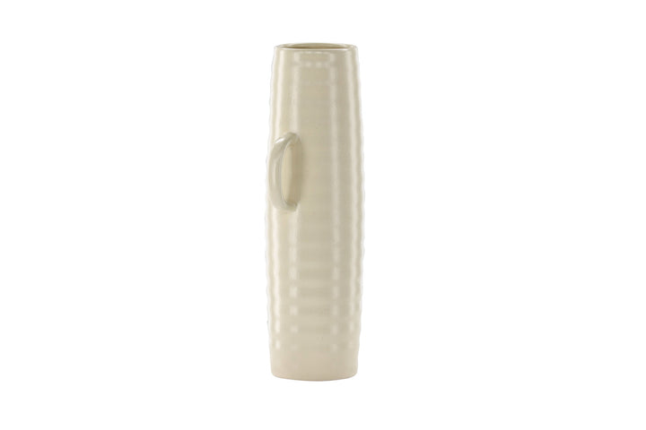 Venture Home Cent Vase - Beige/Black Dots - 19*13*41cm