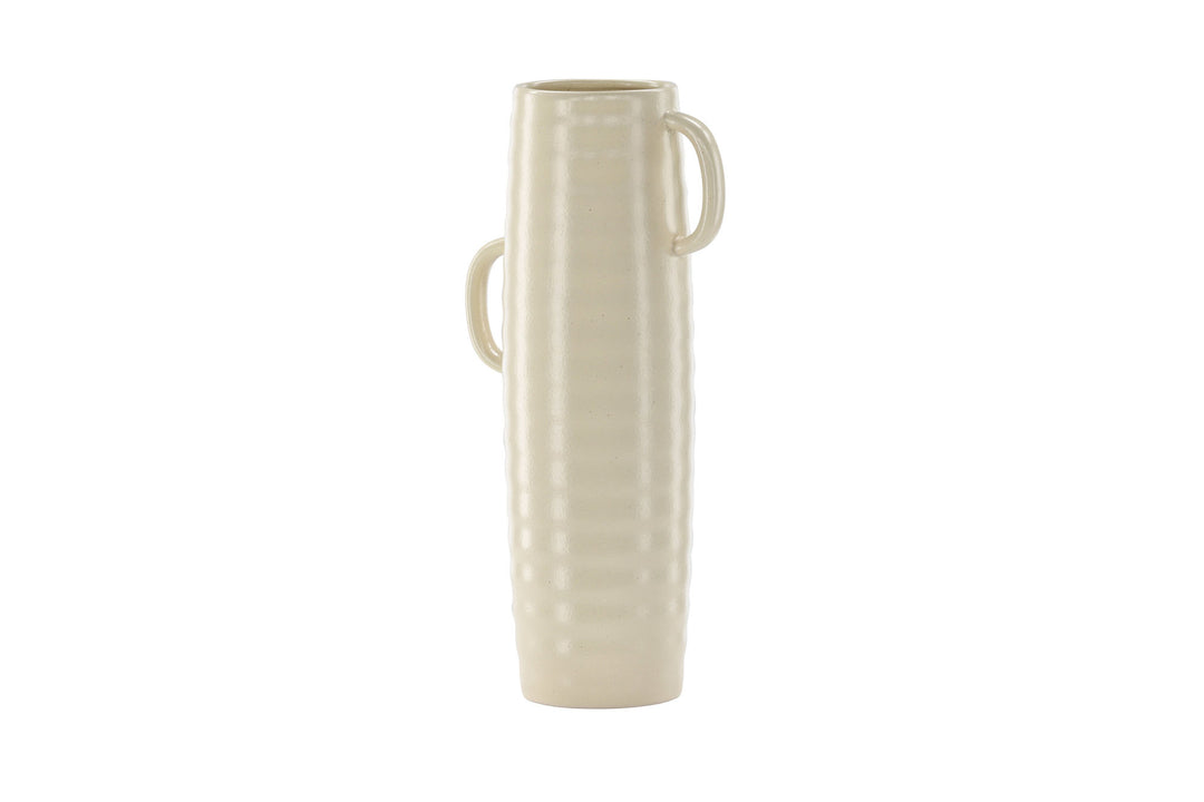 Venture Home Cent Vase - Beige/Black Dots - 19*13*41cm