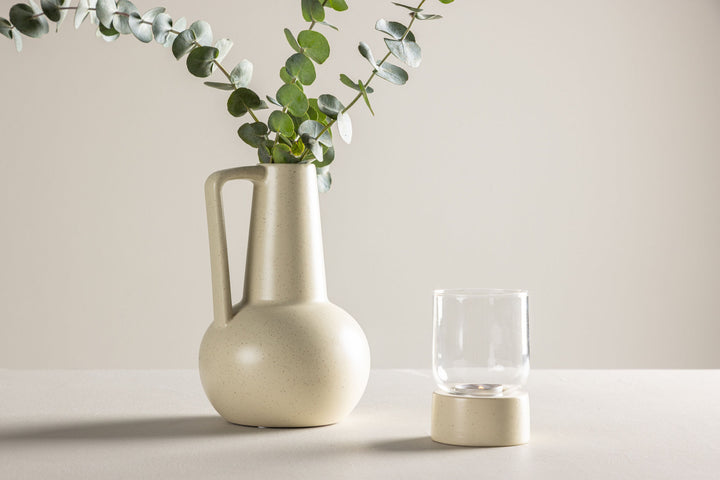 Venture Home Lane Vase - Beige/Black Dots - 15*15*22cm