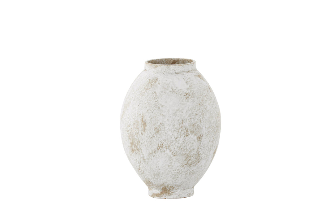 Venture Home Globe Vase - Beige/Brown - 8*18*22Hcm