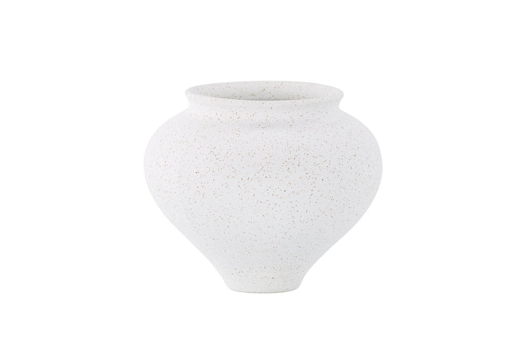 Venture Home Rellis Vase - White/Black Dots - D11*H18*B18cm