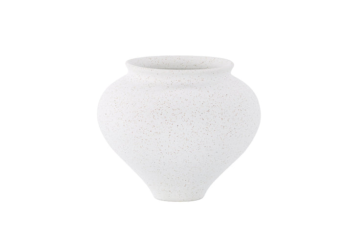 Venture Home Rellis Vase - White/Black Dots - D11*H18*B18cm